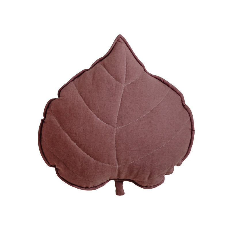 Leinen-Blattkissen „Marsala“