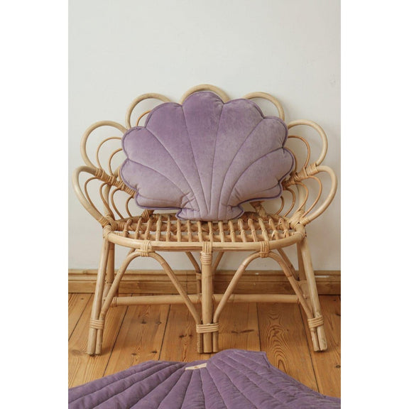 Moi Mili Samt-Muschelkissen „Soft Lilac“ – Produktfoto 4
