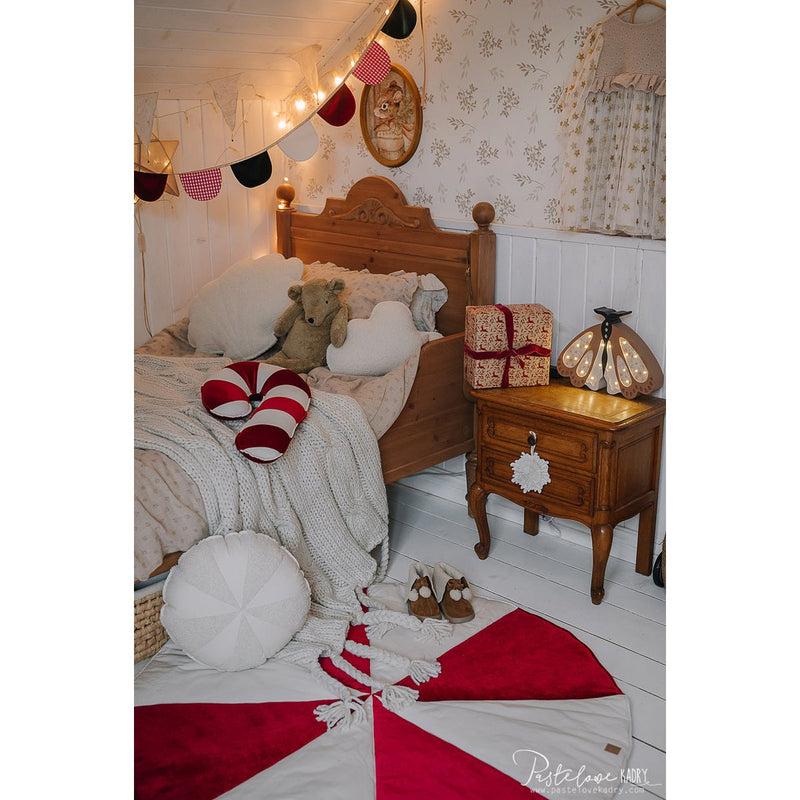 Bouclé-Wolkenkissen „White Teddy“