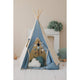Tipi-Zelt „Jeans“ mit Pompons