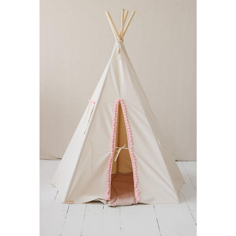 Kinder-Tipi-Zelt „Fluffy Pompoms“