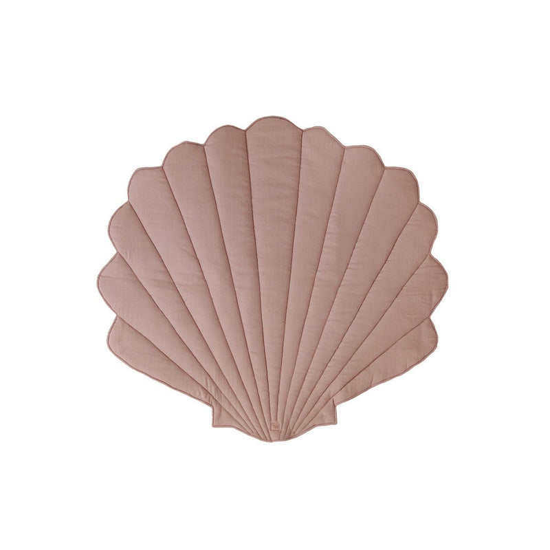 Leinen-Muschelmatte „Powder Pink“