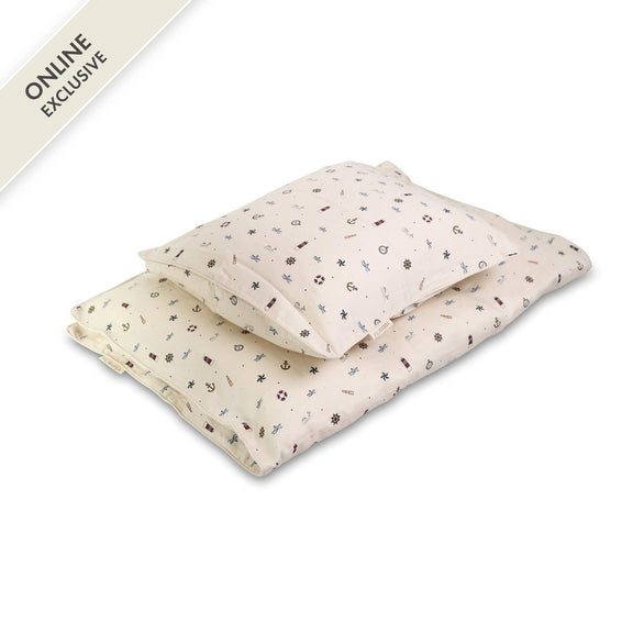 FILIBABBA Babybettwäsche GOTS – kleiner Seemann, 70 × 100 cm