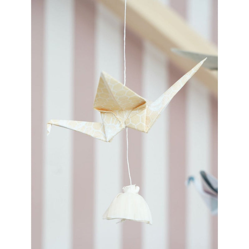 Origami-Mobile fürs Kinderzimmer „Pastellfarben“