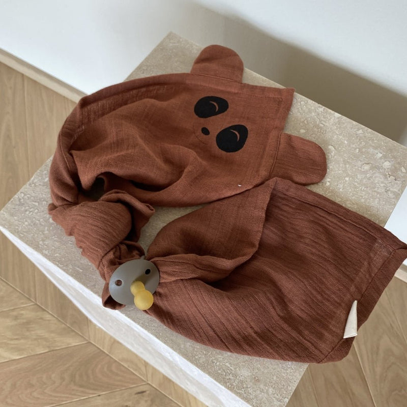 Kuscheltücher „Bjørk Panda“ – 2er-Set, Caramel Café – weitere Produktansicht