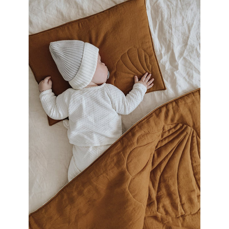 Leinen-Bettset „Caramel Shell“ – Large