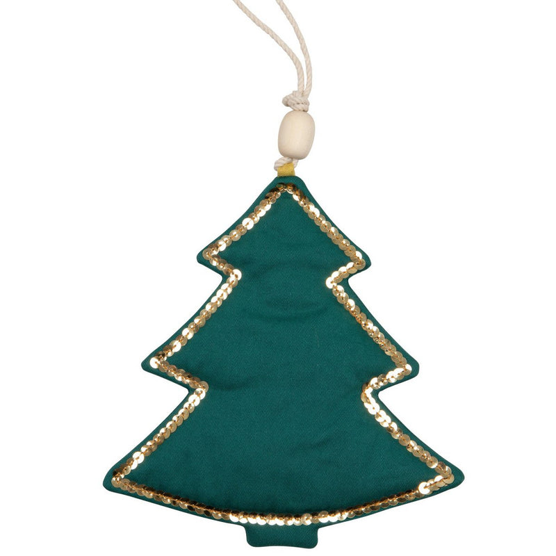 Moi Mili Weihnachtsbaum-Anhänger aus Baumwolle „Grün“ – Produktfoto 2