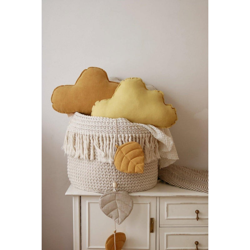 Leinen-Wolkenkissen „Mango Cloud“