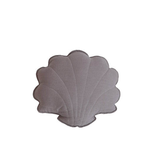 Moi Mili Leinen-Muschelkissen „Grau“ – Produktfoto 2