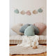 Samt-Blattkissen „Powder Mint“