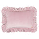 Samt-Rüschenkissen „Soft Pink“
