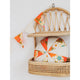 Patchwork-Kissen „Picknick mit Blumen“