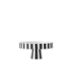 Toppu Tablett – Weiß/Schwarz – Ø20 × H9 cm von OYOY Living Design