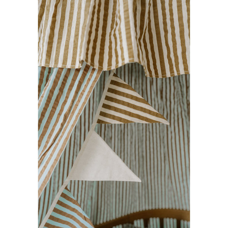 Baumwoll-Wimpelgirlande „Stripe Mix“
