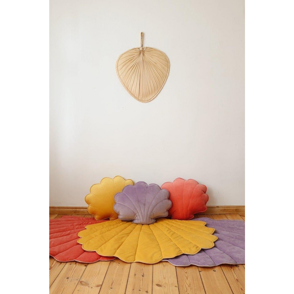 Samt-Muschelkissen „Soft Lilac“