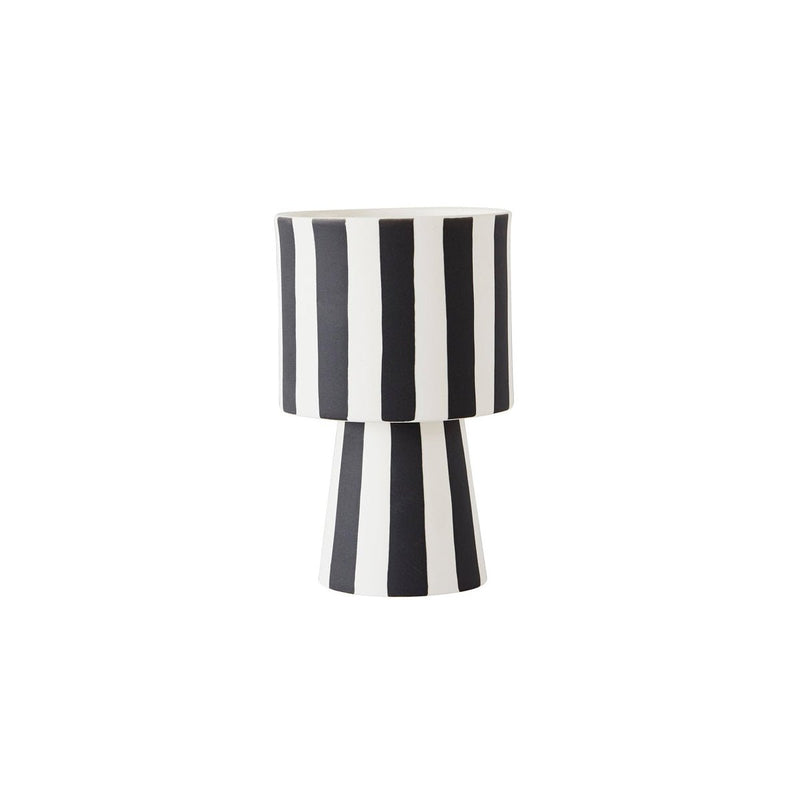 Toppu Topf – klein – Weiß/Schwarz – Ø10 × H15 cm von OYOY Living Design