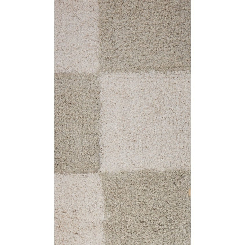 Schachbrett-Teppich – klein – natürliche Beige- und Cremetöne von OYOY Living Design – weitere Produktansicht 3