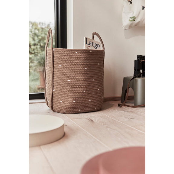 Dot Baumwollseilkörbe – 2er-Set – H38 × L30 × B30 cm/H28 × L25 × B25 cm von OYOY Living Design – weitere Produktansicht 2