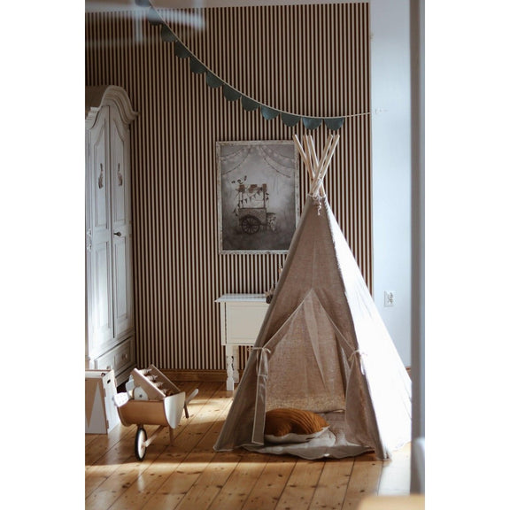 Moi Mili Tipi-Set „Natural Linen“ mit Blatt-Spielmatte – Produktfoto 15