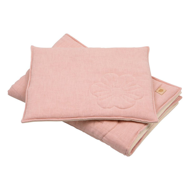 Leinen-Bettset „Bloom Blush“