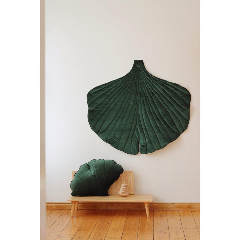 Samt-Ginkgokissen „Forest Green“