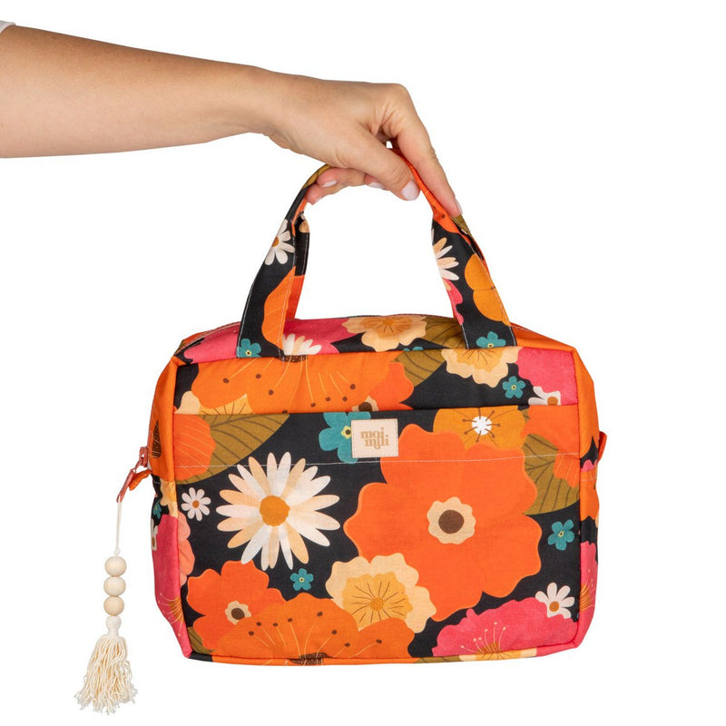 Kosmetiktaschen-Set „Picknick mit Blumen“ – 2-teilig