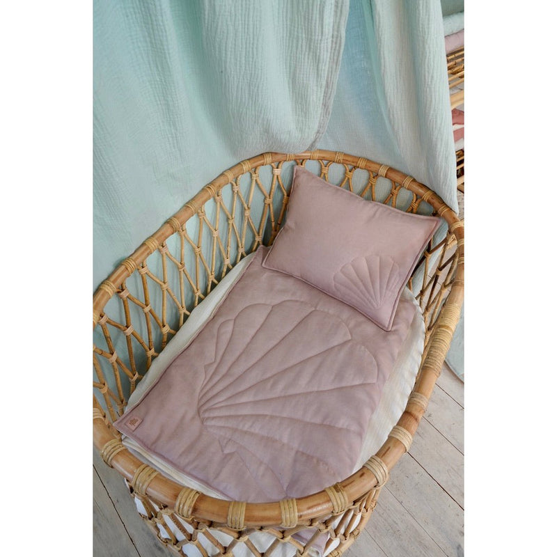 Leinen-Bettset „Shell Powder Rose“
