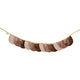 Samtgirlande „Beige Pearl“ mit Halbmonden