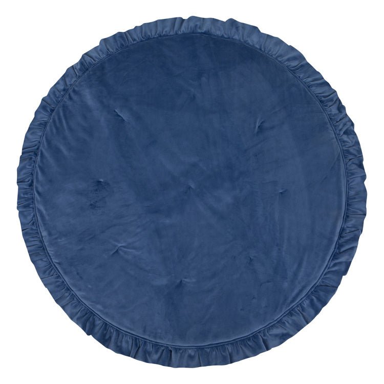 Samt-Spielmatte „Sapphire Blue“ mit Rüschen