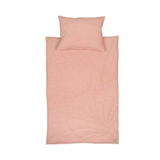 Leinen-Bettset „Powder Pink“