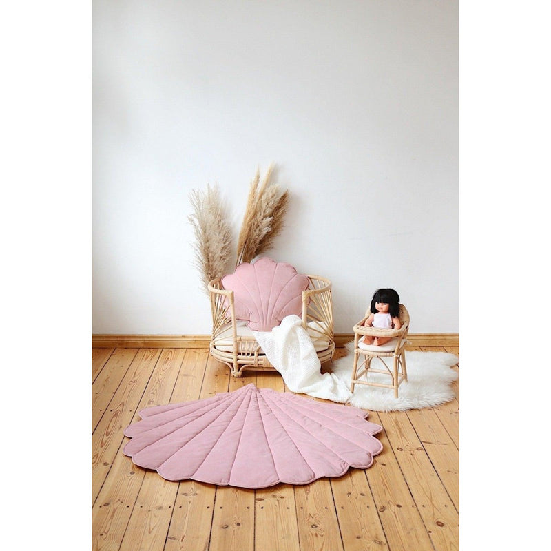 „Soft Pink“ Samt-Shell-Matte