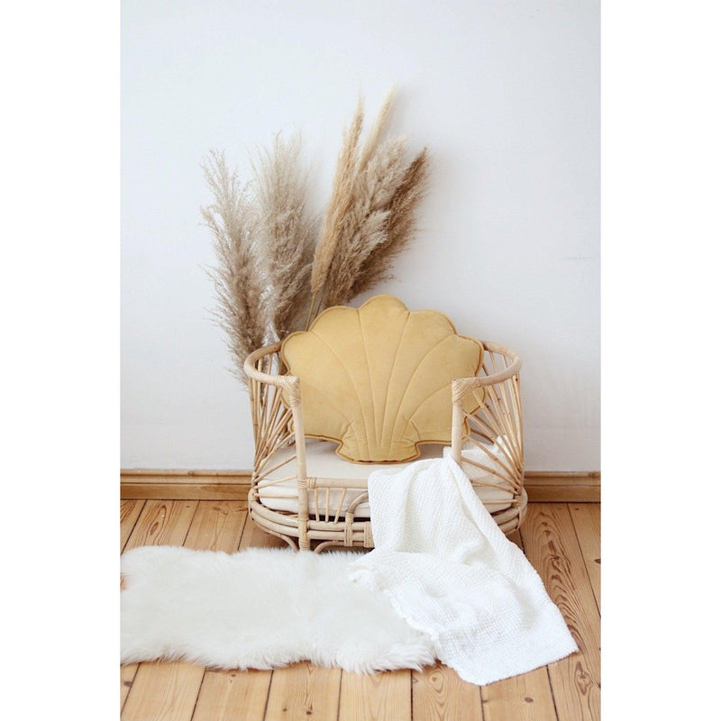 Samt-Muschelkissen „Honey“