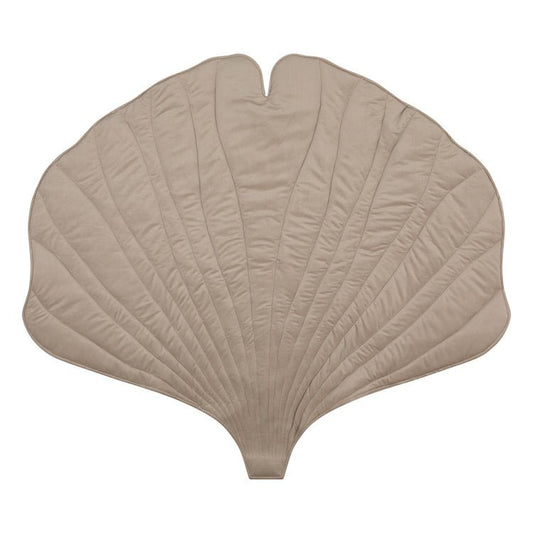 Moi Mili Ginkgo-Blatt-Matte aus Samt „Creme“ – Produktfoto 2