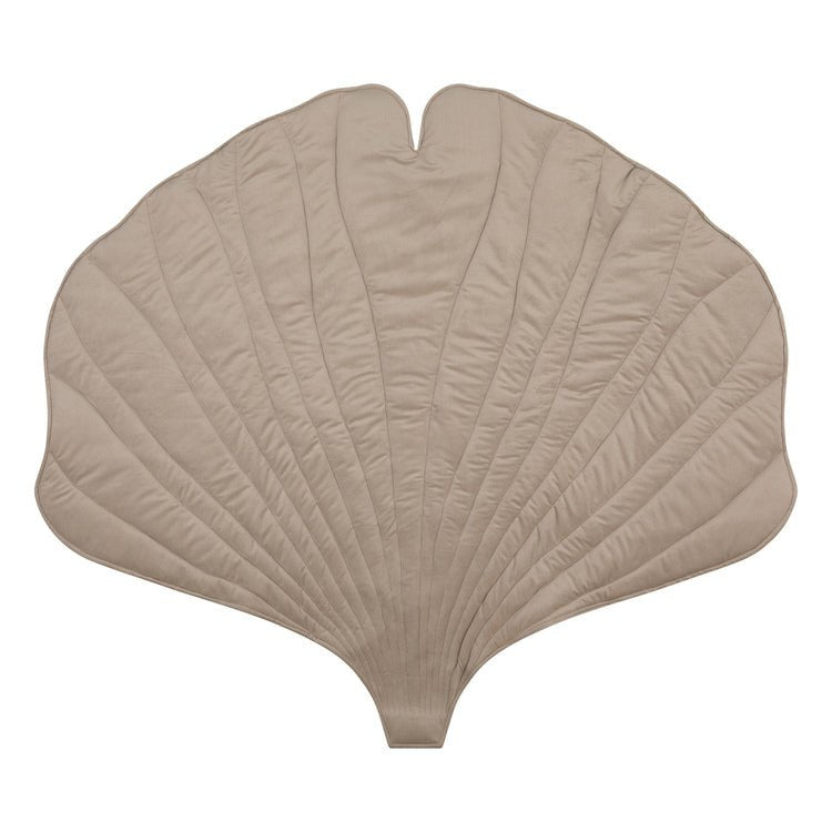 Ginkgo-Blatt-Matte aus Samt „Creme“