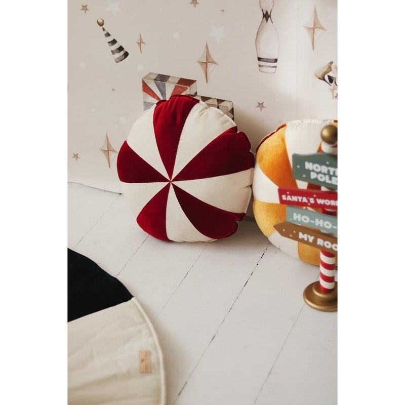 Samt-Candy-Kissen „Red Candy“