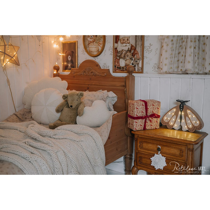 Bouclé-Wolkenkissen „White Teddy“