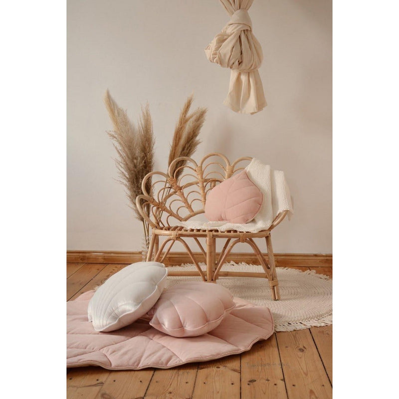 Leinen-Blattkissen „Soft Blush“