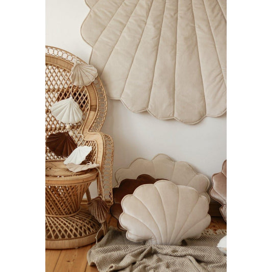 Moi Mili Samt-Muschelkissen „Cream Pearl“ – Produktfoto 2