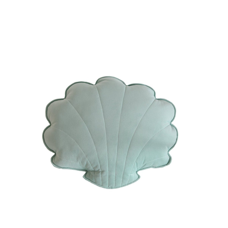 Moi Mili Samt-Muschelkissen „Powder Mint“ – Produktfoto 2