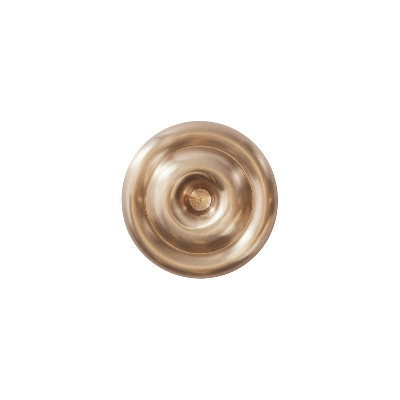 Savi Kerzenhalter aus Messing – niedrig – Ø12,5 × H3 cm von OYOY Living Design