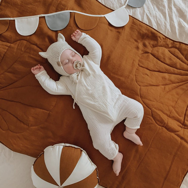 Kinder-Bettwäsche-Set aus Leinen „Caramel“