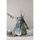 Tipi-Set „Nachthimmel“ mit Blatt-Spielmatte