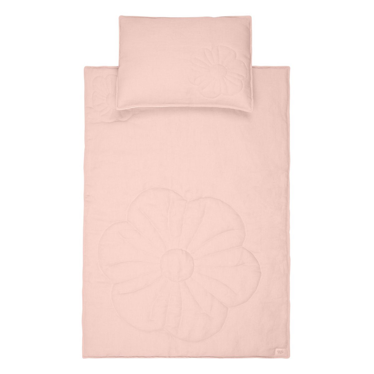 Moi Mili Leinen-Bettset „Bloom Blush“ – Produktansicht
