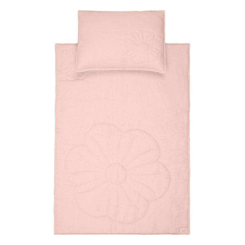 Leinen-Bettset „Bloom Blush“