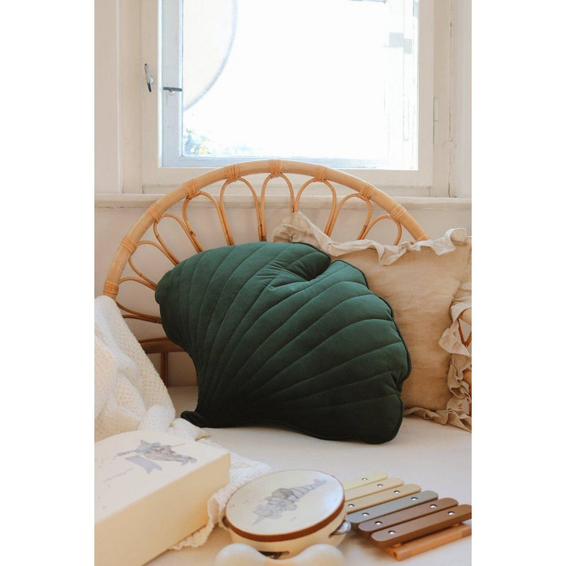 Samt-Ginkgokissen „Forest Green“