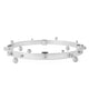 Perlen-Adventskerzenhalter – Silber – Ø33 × H5,5 cm von OYOY Living Design
