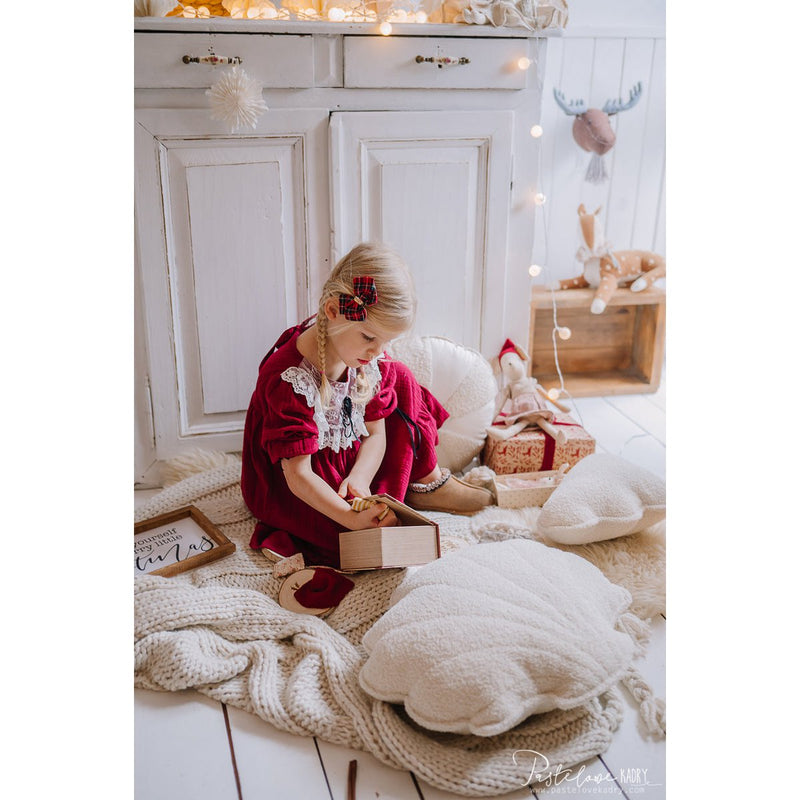 Bouclé-Wolkenkissen „White Teddy“