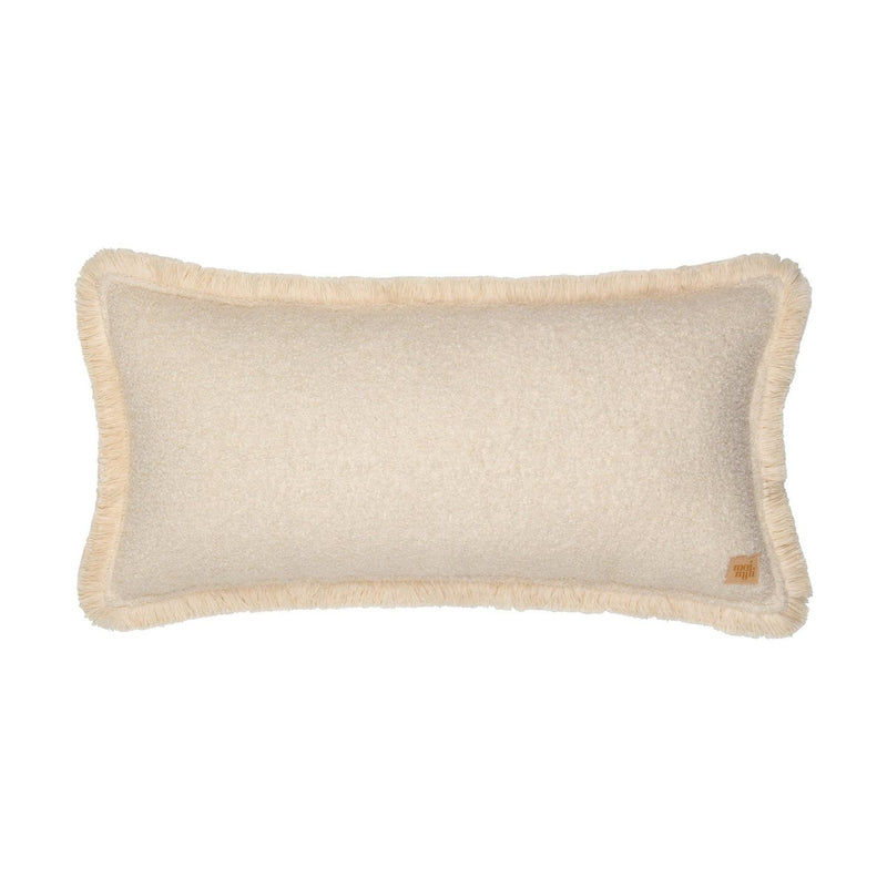 Bouclé-Nackenkissen „Soft Cream“