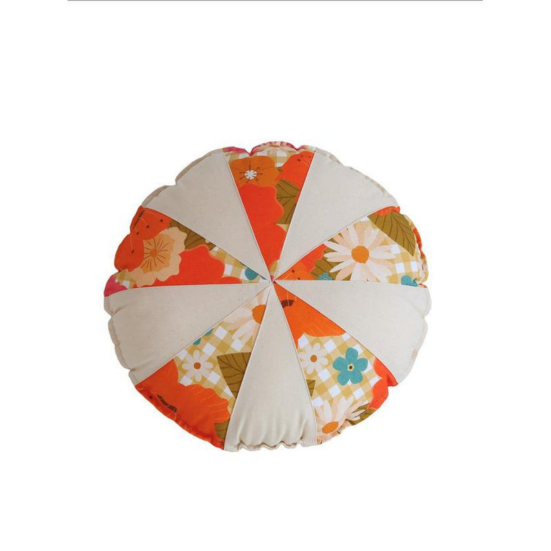 Patchwork-Kissen „Picknick mit Blumen“