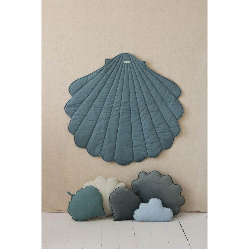 Leinen-Muschelmatte „Auge des Meeres“